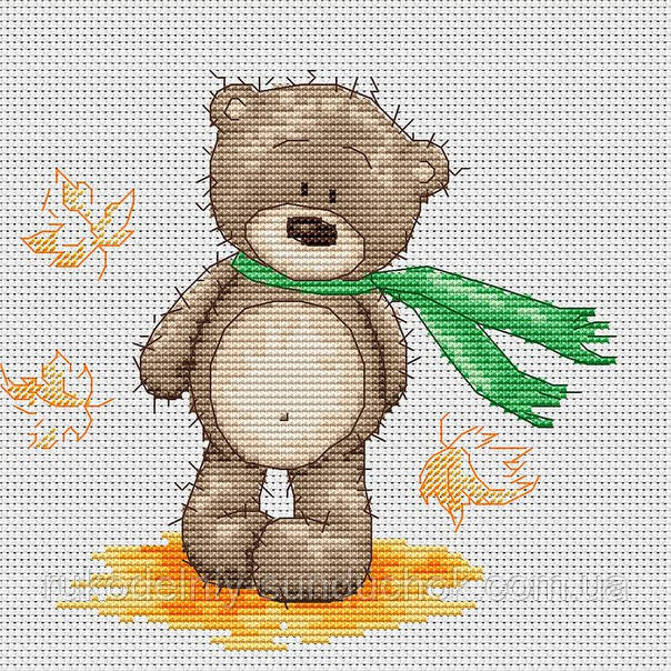 Набір для вишивки хрестом Luca-S B1092 Ведмежа Бруно, фото 1