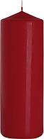 Декоративная свеча-цилиндр sw80/250 бордовая BISPOL (25 см)