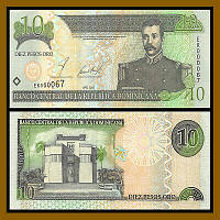 Доминикана/Dominican Rep 10 Pesos 2002 P168b UNC