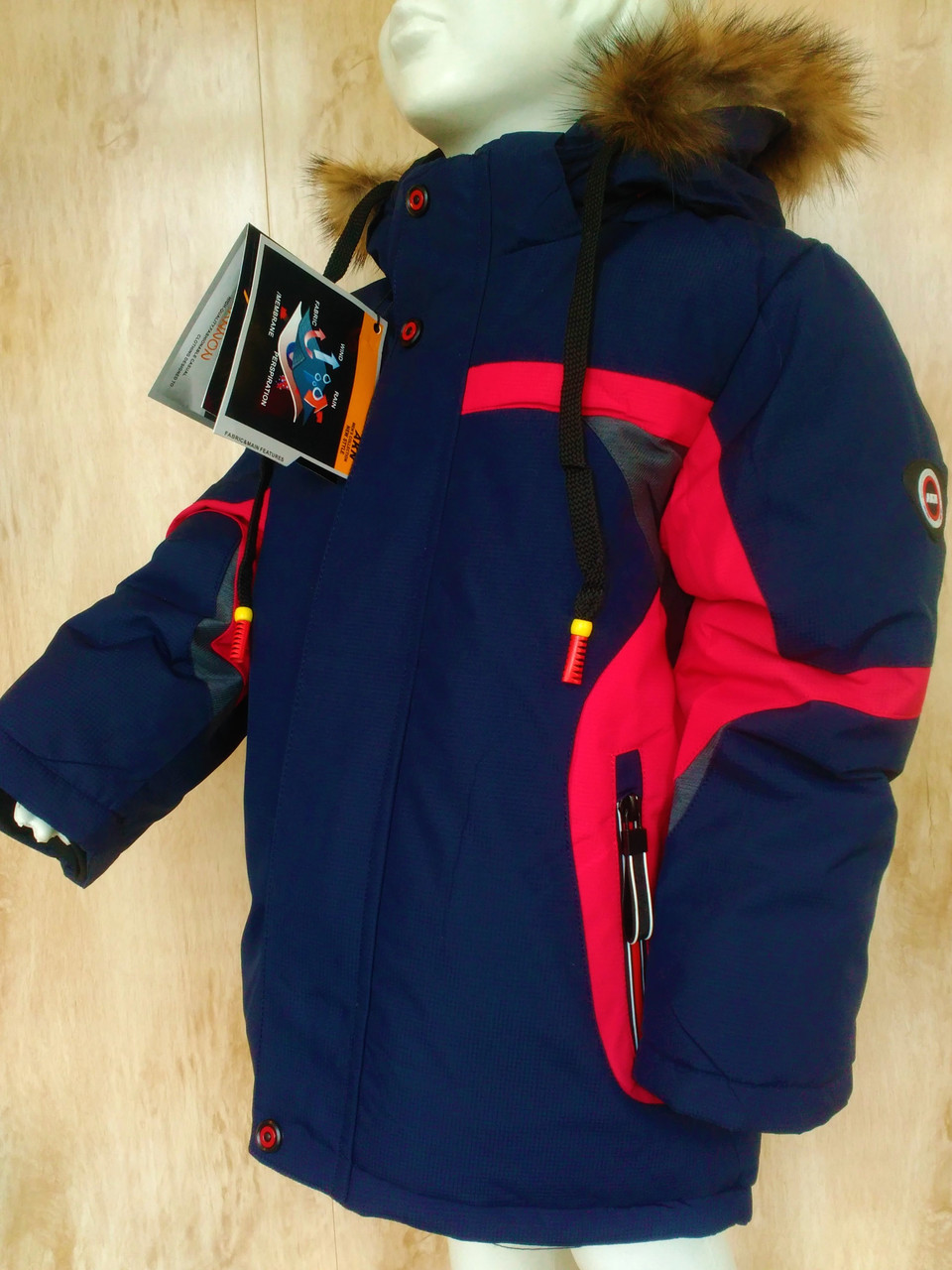Зимняя термо куртка пальто на мальчика 5-6 лет Аналог Reima lenne - фото 4 - id-p1313598807