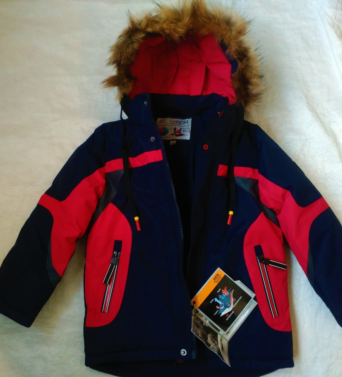 Зимняя термо куртка пальто на мальчика 5-6 лет Аналог Reima lenne - фото 7 - id-p1313598807