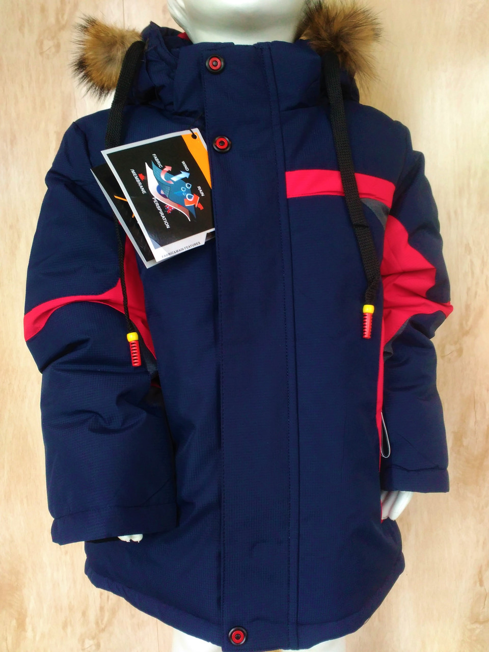 Зимняя термо куртка пальто на мальчика 5-6 лет Аналог Reima lenne - фото 1 - id-p1313598807