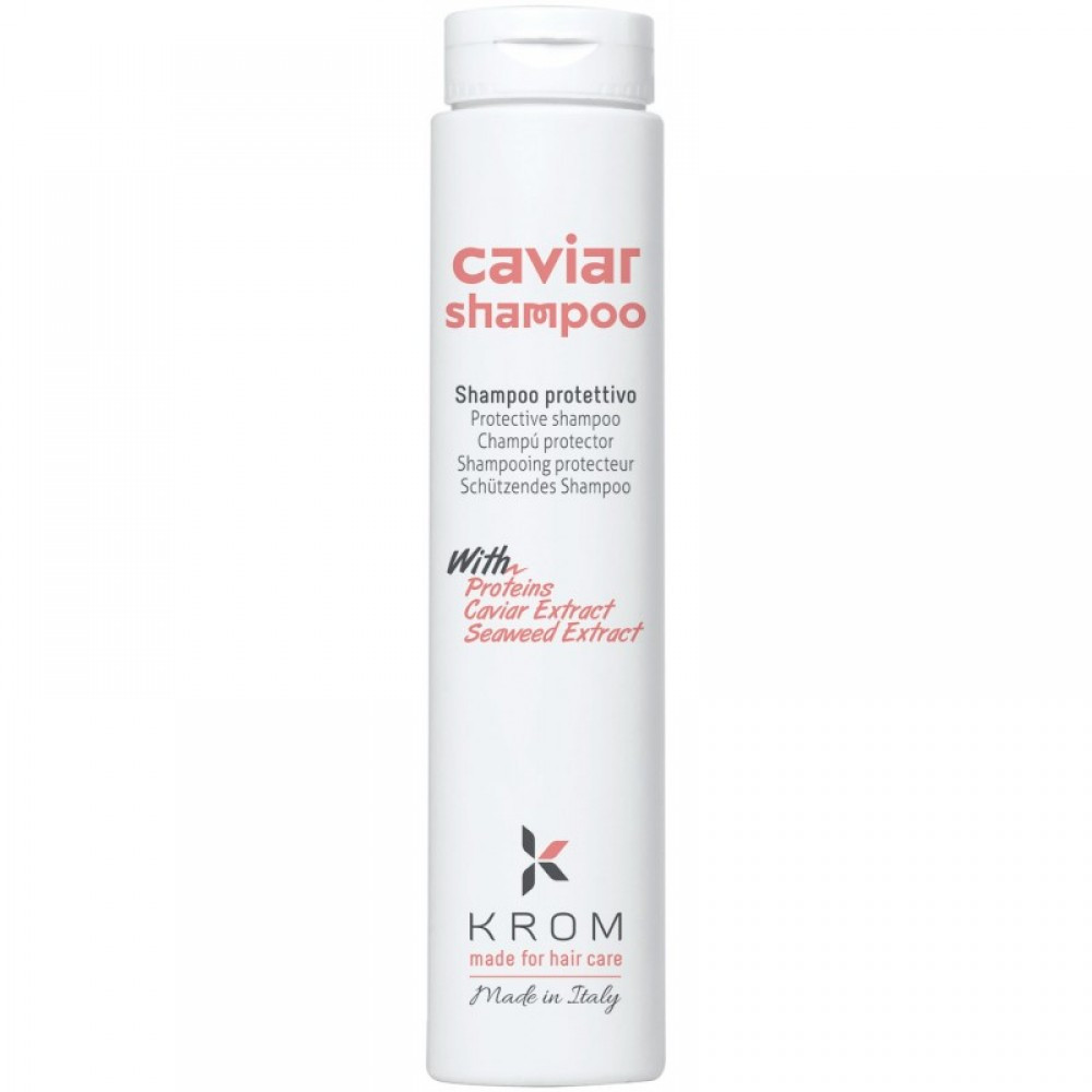Шампунь Захисний Для Волос CAVIAR KROM З Протеїнами, екстрактом Ікри, екстрактом Морських Водорізів, 250 мл, фото 1