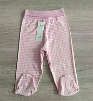 Штаны ползунки для новорожденных Клеточка Зайка Польша розовый, 68