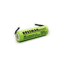 Промисловий Ni-Mh акумулятор AA (HR6) Bossman Profi 1500mAh з контактами (1.2v) 1шт.)