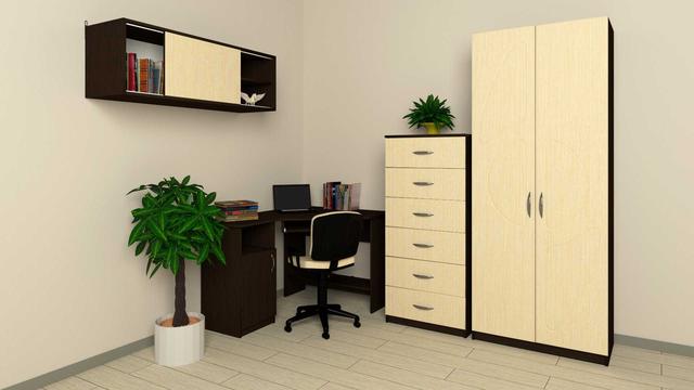 Пример обустройства мебелью Компанит офисного кабинета