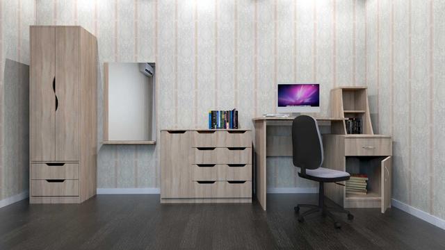 Пример обустройства оиса мебелью Компанит