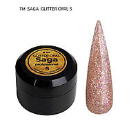 Глиттерный гель Saga - Glitter opal 05, 8 мл