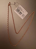 Позолоченные цепочки Золотой Век длина 50 см вес 7.25 г