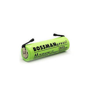 Акумулятор промисловий AA (HR6) Bossman Profi 1300mAh з контактами