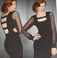 Вечірня сукня бузкова з вирізаною спинкою XL XXL Leo Guj