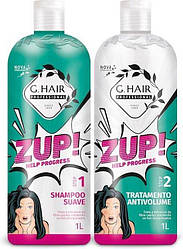Кератинове випрямлення волосся, набор Zup G.Hair, 2x1000 ml