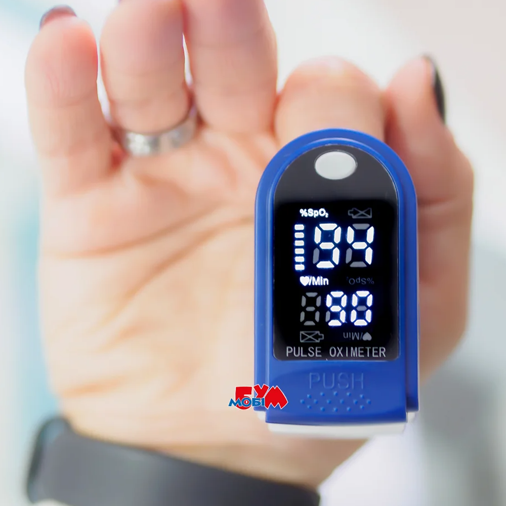 Пульсоксиметр Pulse Oximeter Symbol Display (CMS50DL) Blue/White