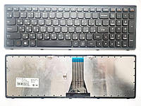 Клавіатура для ноутбуков Lenovo IdeaPad G500, S500, S510, Z510, Flex 15 чорна з чорною рамкою UA/RU/US