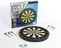 Дартс із сизалю Bristele 18in (d-45 см, у комплекті 6 дротиків 18g)