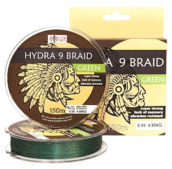 ABORIGEN HYDRA 9 BRAID GREEN 150 M / 0.05 MM