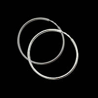 Серебряные серьги-кольца (Конго), d-70мм