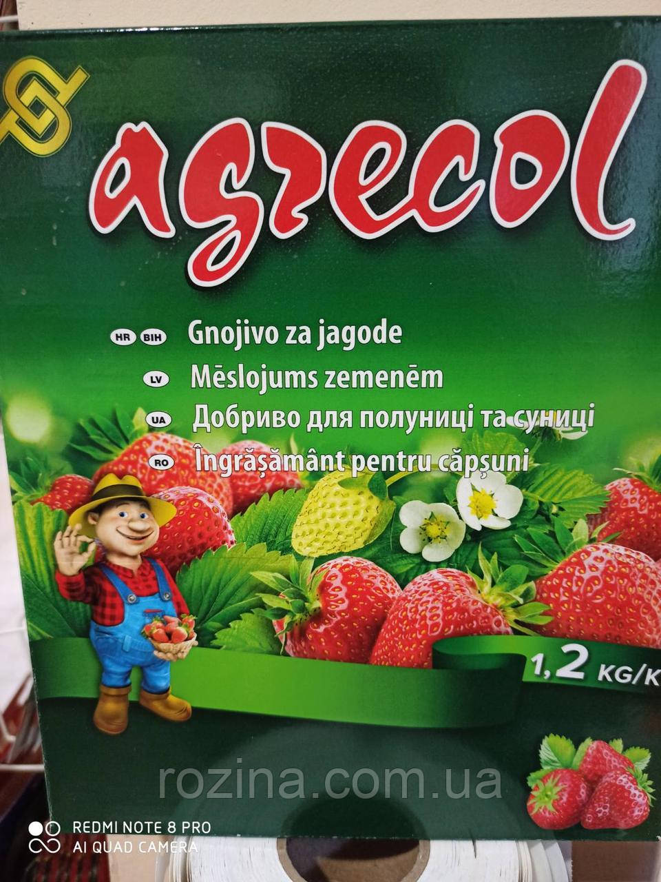 Добриво Agrecol для полуниці та суниці, 1.2 кг