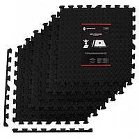 Килимок під тренажер Springos Mat Puzzle EVA 120x120x1.2 cм (FM0004) Black