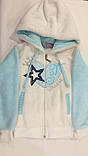 Теплий домашній костюм для дівчинки з капюшоном Велсофт Туреччина 4-5, 6-7 років, фото 3