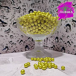 Кульки дзеркальні, золоті. Діаметр: 7 мм. 100 гр.