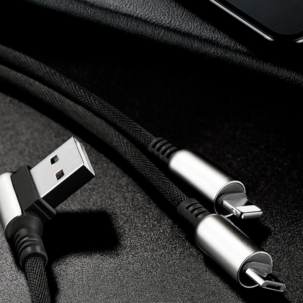 USB Кабель Lightning-Micro Hoco U17 2in1 1.5 м, фото 1