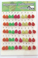 Набори мормишек флокированых