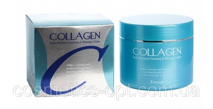 Колагеновий масажний крем Enough Collagen Hydro Moisture Cleansing Massage Cream, 300 мл, фото 1