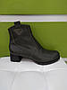 STTOPA деми зима. Розміри 36-43. Напівчоботи Казаки шкіряні. Каблук 4,5 см. 210-3643-45 Оливкові, фото 7