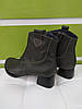 STTOPA деми зима. Розміри 36-43. Напівчоботи Казаки шкіряні. Каблук 4,5 см. 210-3643-45 Оливкові, фото 6