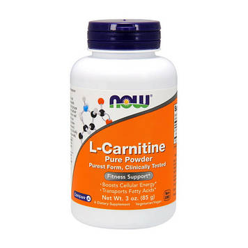 Л-Карнітин Now Foods L-Carnitine pure powder (85 g)