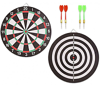 Дартс 12ʺ дротики з голкою 4шт, двосторонній, 32*1,2 см