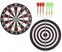 Дартс 15ʺ дротики з голкою 6шт, двосторонній, 38*1,2 см