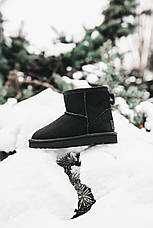 Угги дитячі UGG Classic Mini Suede Black (детские Угг Классик Мини замша черные) 5854ch, фото 3
