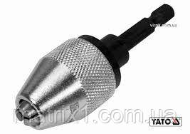Патрон для дрилі YATO HEX-1/4" Ø0.5-6.5 мм 75мм, фото 1