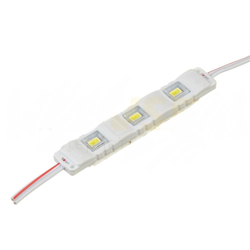 Модуль 12V білий 3led smd5730 1Вт IP65 (кластер)