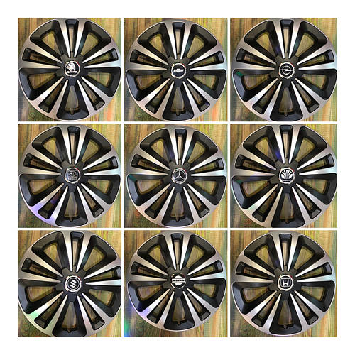 Колпаки колесные черно-серебристые R15, цена 1220 грн — Prom.ua (ID ...