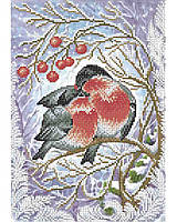 Схема для вишивки бісером "Пташки зими"