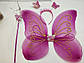 Набір новорічні крила рожеві феї в наборі з чарівною паличкою і обручем., фото 2
