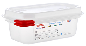 Контейнер с крышкой прямоугольный GN 1/9 17.6х10.8х6.5см/600мл из полипропилена Araven