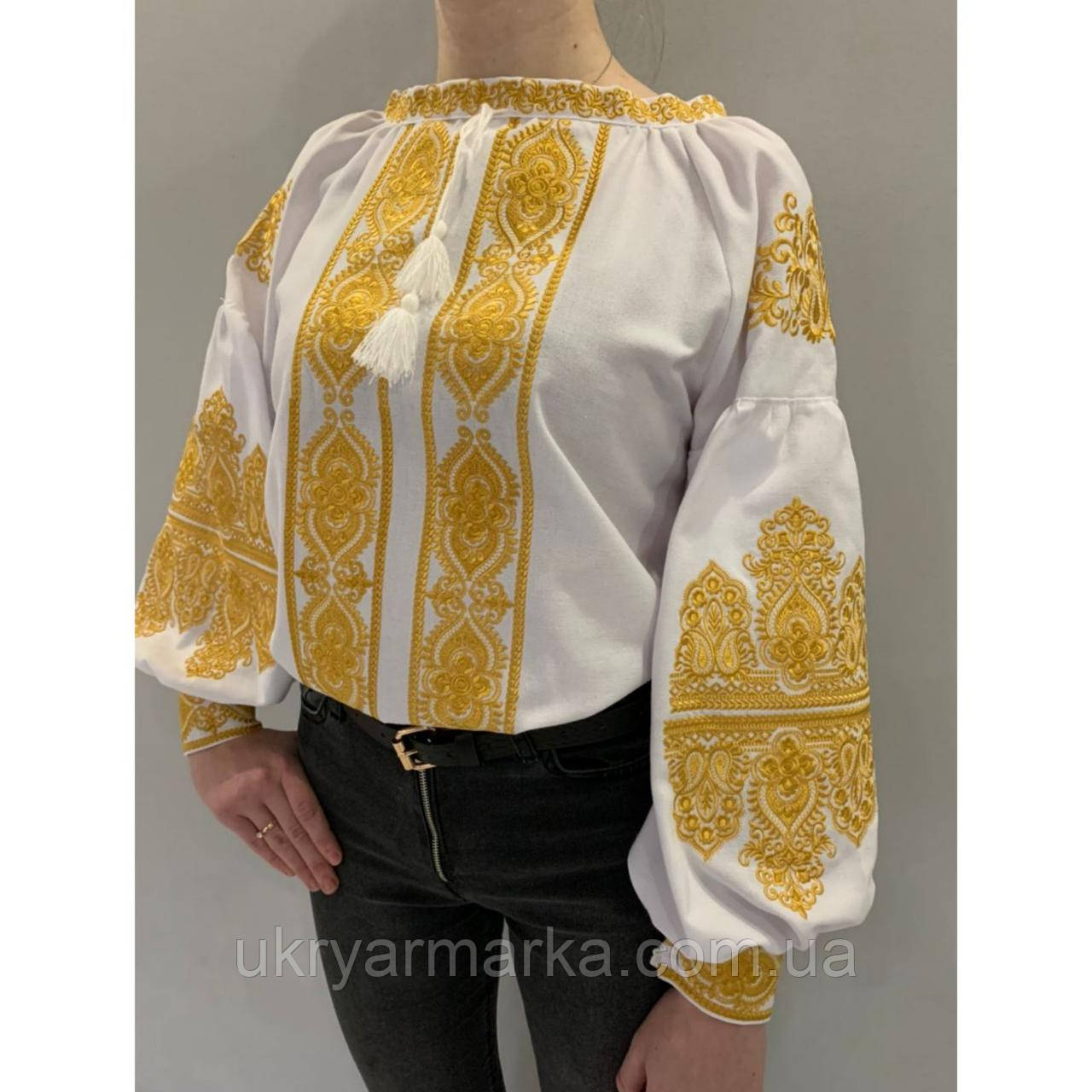 Жіноча вишита блузка "Золота"