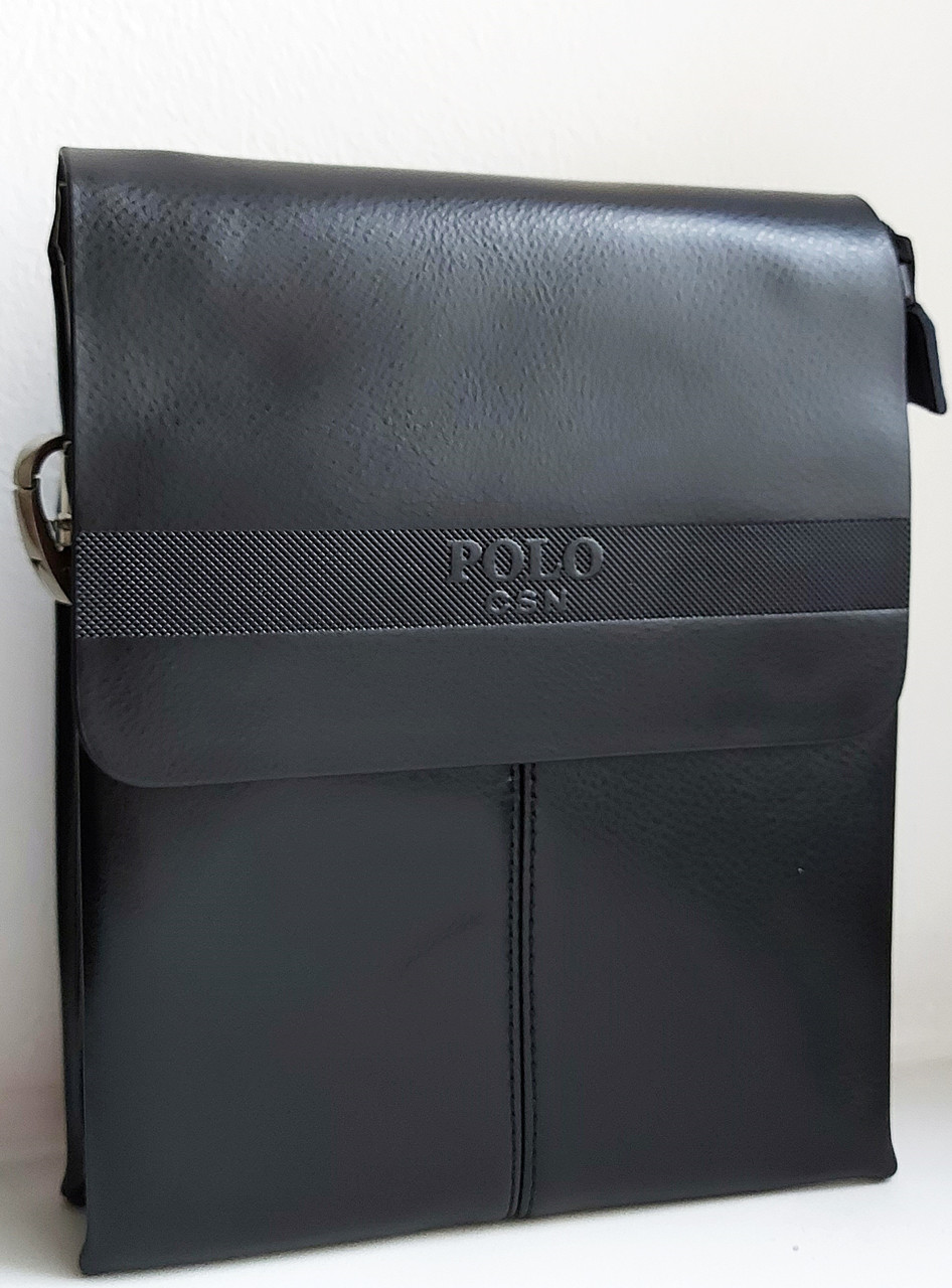 Чоловіча сумка POLO 6682-2 black. Сумки чоловічі  POLO купити оптом в Україні.
