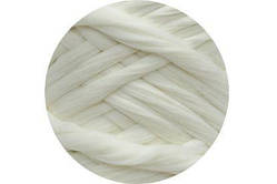 Вовна для валяння Меринос Наша пряжа (22-24 мікрон) - 100 Білий