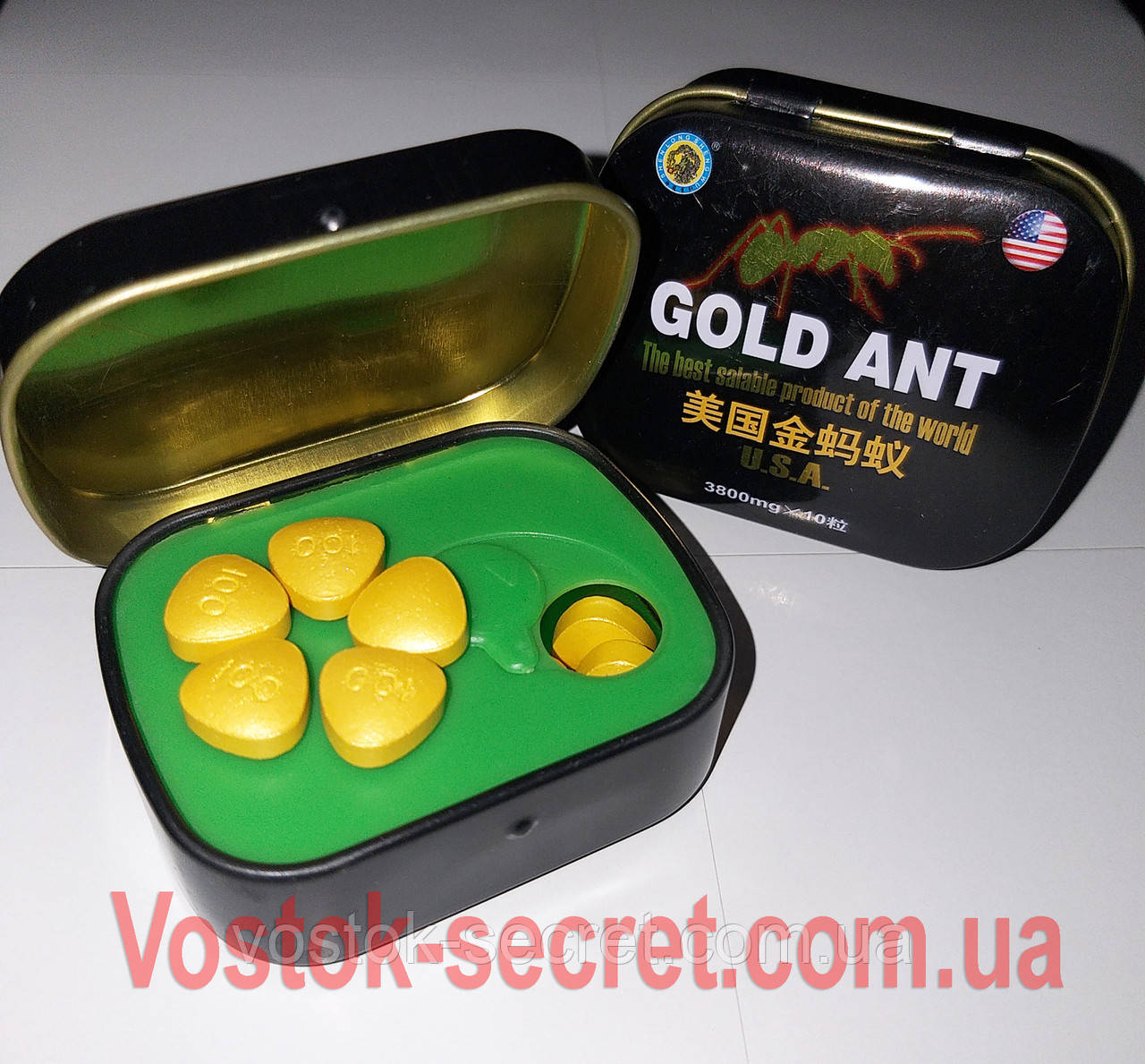 Золотий Муравей — Gold Ant — Препарат для потенції, 10табл*3800 мг. (Голд ант)