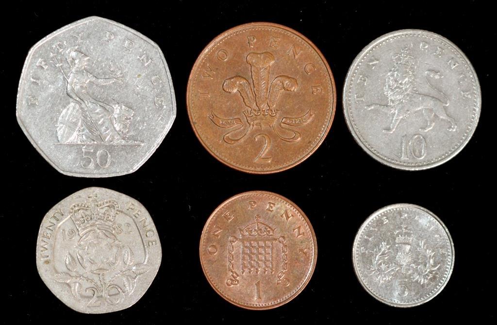 Набір монет Великобританіі (6 шт), фото 1
