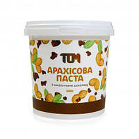 Арахисовая паста TOM peanut butter Арахісова Паста з шматочками шоколаду (500 g)