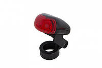 Фонарь габаритный PL302DR красный свет с линзой Pl (черный корпус)