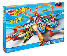 Моторизований трек "Небезпечний перехрестя" Hot Wheels Criss Cross Crash Motorized Track DTN42, фото 3