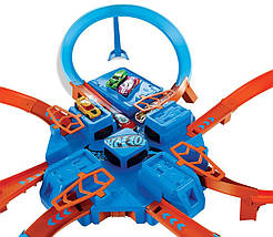 Моторизований трек "Небезпечний перехрестя" Hot Wheels Criss Cross Crash Motorized Track DTN42, фото 2