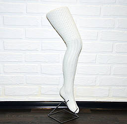 Біло-молочні жіночі гольфи, високі, вище коліна, 70 см